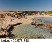 Ayia Napa, Cyprus - November 1. 2018. View on Makronissos Beach and coastline. Редакционное фото, фотограф Володина Ольга / Фотобанк Лори