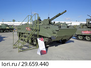 БМП-3 - российская гусеничная боевая машина пехоты на Международном военно-техническом форуме "Армия-2018" Редакционное фото, фотограф Игорь Долгов / Фотобанк Лори