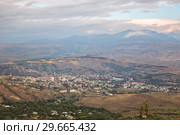 Aerial view of Akhaltsikhe, Georgia (2018 год). Стоковое фото, фотограф Юлия Бабкина / Фотобанк Лори