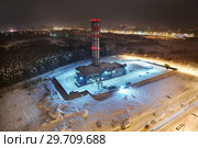 Московская область, Ленинский район, деревня Дрожжино, районная тепловая станция (2019 год). Стоковое фото, фотограф Dmitry29 / Фотобанк Лори