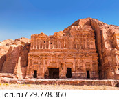 The Palace tomb in the capital of the Nabataean Kingdom, Petra, Jordan (2016 год). Стоковое фото, фотограф Наталья Волкова / Фотобанк Лори