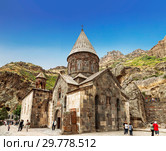 The monastic complex of Geghard, Kotayk region, Armenia (2018 год). Редакционное фото, фотограф Наталья Волкова / Фотобанк Лори