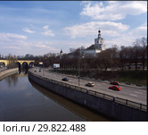 Вид на Андронников монастырь, Москва. 2006. Стоковое фото, фотограф Борис Кавашкин / Фотобанк Лори