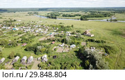 Image of villages of Vladimir region in the Russia. (2018 год). Стоковое видео, видеограф Яков Филимонов / Фотобанк Лори