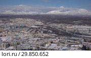 Петропавловск-Камчатский и вулканы. Time lapse (2019 год). Стоковое видео, видеограф А. А. Пирагис / Фотобанк Лори