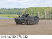 БТР-82 на Международном военно-техническом форуме "Армия-2018". Московская область, полигон "Алабино" Редакционное фото, фотограф Игорь Долгов / Фотобанк Лори