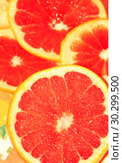 Cut grapefruit. Стоковое фото, фотограф Александр Птах / Фотобанк Лори