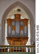 The organ of the St Matthew's Church. Sheffield. South Yorkshire. England (2009 год). Редакционное фото, фотограф Сергей Пристяжнюк (Serg Zastavkin) / Фотобанк Лори