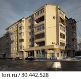 Москва, улица Ананьевский переулок дом 4/2 (2019 год). Редакционное фото, фотограф Дмитрий Неумоин / Фотобанк Лори