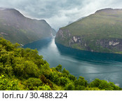 Geiranger Fjord (Norge) Стоковое фото, фотограф Юрий Брыкайло / Фотобанк Лори