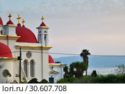 Greek Orthodox Monastery of the Holy Apostles at Capernaum, Israel (2019 год). Стоковое фото, фотограф Знаменский Олег / Фотобанк Лори