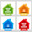 House text banner for the construction magazine. Origami dialogue banner for your message. Discount tag, badge, emblem. Web stickers. Template for catalog with space for text. Стоковая иллюстрация, иллюстратор Dmitry Domashenko / Фотобанк Лори