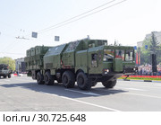 Город Владимир. 2019 год. Торжественный парад, посвященный Дню Победы, на площади 30-летия Победы. Машина инженерного обеспечения и маскировки инженерных частей РВСН МИОМ. Редакционное фото, фотограф Михаил Котов / Фотобанк Лори