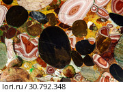 Background - a natural multi-colored stone. Стоковое фото, фотограф Евгений Харитонов / Фотобанк Лори