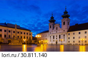 Cathedral of Gyor, Hungary (2017 год). Стоковое фото, фотограф Яков Филимонов / Фотобанк Лори
