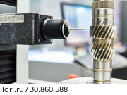 Metrology system for gerar. sensor probe inspection of gear. Стоковое фото, фотограф Дмитрий Калиновский / Фотобанк Лори