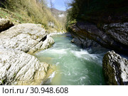 Гуамское ущелье, Гуамка, Краснодарский край. Стоковое фото, фотограф Оглоблин Андрей Николаевич / Фотобанк Лори