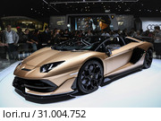 Lamborghini Aventador LP770-4 SVJ Roadster (2019 год). Редакционное фото, фотограф Art Konovalov / Фотобанк Лори