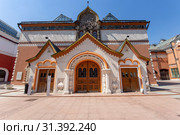 The State Tretyakov Gallery-- is an art gallery in Moscow, Russia, the foremost depository of Russian fine art in the world. Gallery's history starts in 1856. Hall of artist V.Vasnetsov. Collection - 130,000 exhibits (2019 год). Редакционное фото, фотограф Владимир Журавлев / Фотобанк Лори