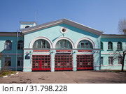 Специально-пожарная часть, ул. Гамалеи 14, Москва (2019 год). Редакционное фото, фотограф Наталия Шевченко / Фотобанк Лори