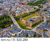 Ponferrada with Templar castle (2019 год). Стоковое фото, фотограф Яков Филимонов / Фотобанк Лори