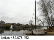 Ореховая бухта на Клязьминском водохранилище (2019 год). Редакционное фото, фотограф Free Wind / Фотобанк Лори