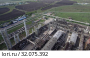 «Газпром нефтехим Салават». Аэросъёмка нефтехимического комплекса. Gazprom neftekhim Salavat. Aerial view of the petrochemical complex (2019 год). Редакционное видео, видеограф Евгений Романов / Фотобанк Лори