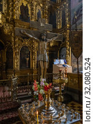 In the Holy Cross Orthodox Church built in 1774, the city of Palekh, Russia. Стоковое фото, фотограф Валерий Смирнов / Фотобанк Лори