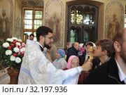 Литургия в Троицком соборе Подольска (2019 год). Редакционное фото, фотограф Дмитрий Неумоин / Фотобанк Лори