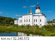 Спасо-Елеазаровский женский монастырь. Собор Трех Святителей. Елизарово, Псковская область (2019 год). Стоковое фото, фотограф Александр Щепин / Фотобанк Лори