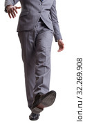 Businessman isolated on the white background. Стоковое фото, фотограф Elnur / Фотобанк Лори