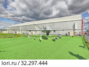 Международный авиационно-космический салон МАКС-2019. Китайский высотный ударный военный БПЛА Wing Loong II. Редакционное фото, фотограф Игорь Долгов / Фотобанк Лори