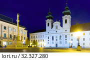 Cathedral of Gyor, Hungary (2017 год). Стоковое фото, фотограф Яков Филимонов / Фотобанк Лори