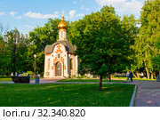 Часовня Даниила Московского. Москва (2019 год). Редакционное фото, фотограф Александр Щепин / Фотобанк Лори