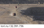 Шах-Тау. Карьер по добыче известняка. Shakh-Tau. Limestone quarry. (2019 год). Редакционное видео, видеограф Евгений Романов / Фотобанк Лори