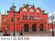 Москва. Петровский переулок дом 3. Бывший Театр Корша. Государственный Театр наций (2019 год). Стоковое фото, фотограф Татьяна Белова / Фотобанк Лори