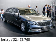 Mercedes-Maybach S650 Pullman (2019 год). Редакционное фото, фотограф Art Konovalov / Фотобанк Лори