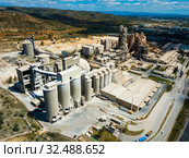 Cement plant in Bunol, Spain. Стоковое фото, фотограф Яков Филимонов / Фотобанк Лори