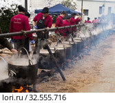 Festa de l'escudella de Castelltersol of Catalonia, Spain (2018 год). Редакционное фото, фотограф Яков Филимонов / Фотобанк Лори