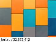 Wall from multi-colored panels background. Стоковое фото, фотограф Акиньшин Владимир / Фотобанк Лори