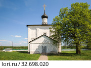 Церковь Бориса и Глеба, Борисоглебский монастырь, Кидекша (2018 год). Стоковое фото, фотограф Юлия Бабкина / Фотобанк Лори