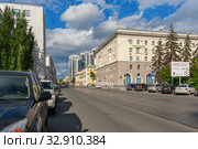 Galaktionovskaya street in Samara on a working day (2019 год). Редакционное фото, фотограф Дмитрий Тищенко / Фотобанк Лори