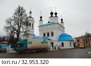 Церковь Покрова Пресвятой Богородицы на рву. Улица Марата, 4. Город Калуга. Калужская область. Россия (2011 год). Редакционное фото, фотограф lana1501 / Фотобанк Лори