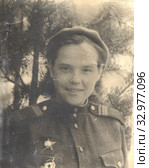 Сержант Катя. 10.04.1945. Германия. Стоковое фото, фотограф Retro / Фотобанк Лори