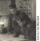 Обучение в военной части. Учебка Советской Армии. Редакционное фото, фотограф Retro / Фотобанк Лори