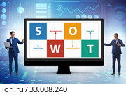 SWOT technique concept for business. Стоковое фото, фотограф Elnur / Фотобанк Лори