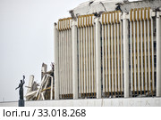 Санкт-Петербург. Спортивно-концертный комплекс (СКК) на проспекте Юрия Гагарина после обрушения (2020 год). Стоковое фото, фотограф Александр Алексеев / Фотобанк Лори