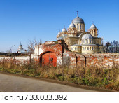 Свято-Николаевский монастырь. Крестовоздвиженский собор. Верхотурье. Свердловская область (2012 год). Стоковое фото, фотограф Сергей Афанасьев / Фотобанк Лори