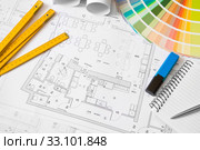 Architectural office objects. Стоковое фото, фотограф Artur Wojteczek / PantherMedia / Фотобанк Лори