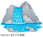 Image with waterfall theme 1. Стоковая иллюстрация, иллюстратор Klara Viskova / PantherMedia / Фотобанк Лори